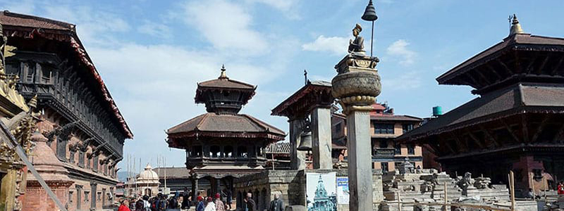 Bhaktapur Durbar Square under rennovation