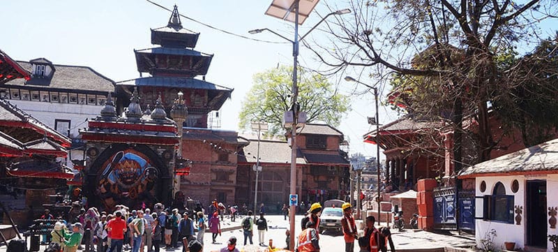 Kalbhairav temple at Kathmandu Durbar Square