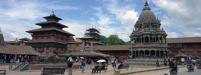 Patan Durbar Square under rennovation